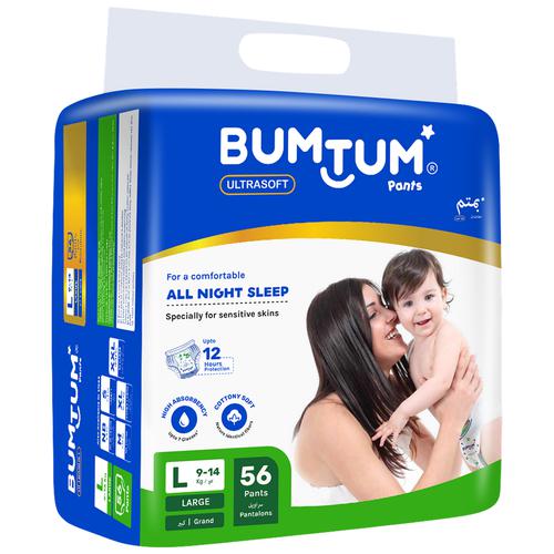 Buy Bumtum Baby Diaper Pants - With Leakage Protection, Ultra Soft, Large  Online at Best Price of Rs 824.25 - bigbasket
