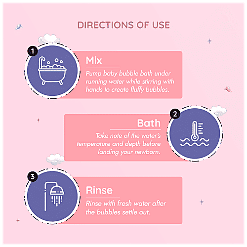 Bumtum Baby Bubble Bath - No Tears, Paraben & Sulphate Free, Dermatologically Tested, 200 ml  