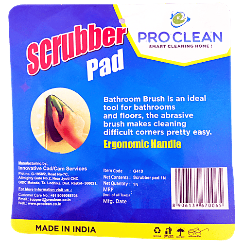 Buy Pro Clean Scrubber Pad With Ergonomic Handle Durable Online at