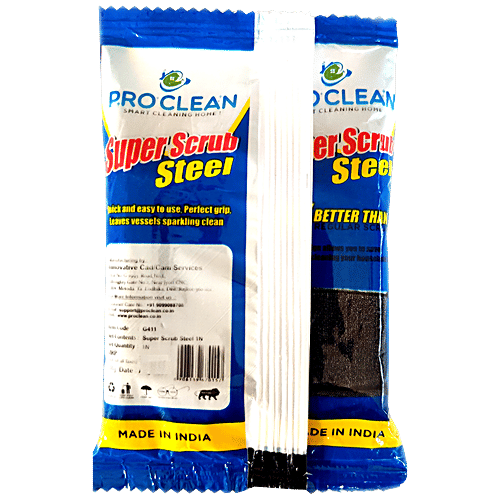 Buy Pro Clean Super Scrub Steel Easy To Use Online at Best Price of Rs 29 bigbasket