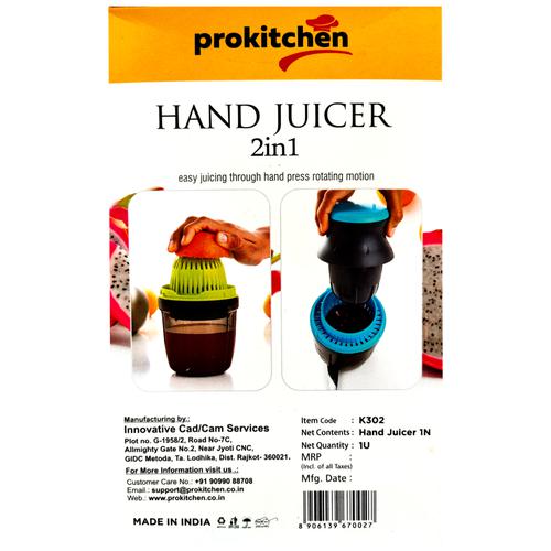 Prokitchen Hand Juicer - Multipurpose, Long Lasting, 1 pc  