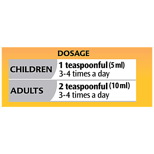 Dabur Honitus Cough Remedy - With Tulsi, Mulethi & Banaphsa, Honey Based Ayurvedic Syrup, 200 ml