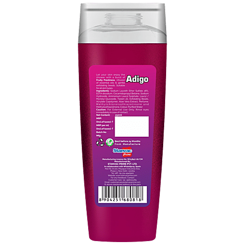 Adigo Shower Gel - Fruity Fresh, Enriched With Essential Oils, 250 ml