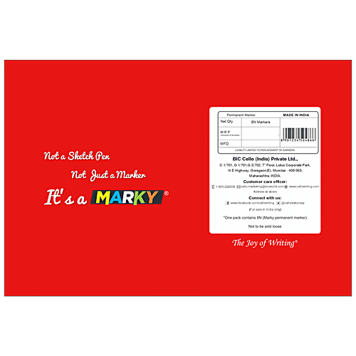 BIC Cello Marky Permanent Marker - Assorted, 8 pcs  