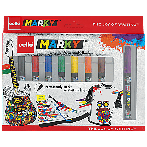 Buy BIC Cello Marky Permanent Marker Assorted Online at Best Price of