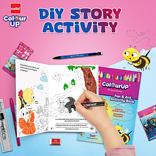 Cello Cello Colour Up Celebration Kit - Ideal Gift For Kids, 3 Years & Above, Assorted, 35 pcs  Activity Book