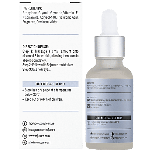 Buy Rejusure 5 Niacinamide Face Serum For Oily & Acne Prone Skin