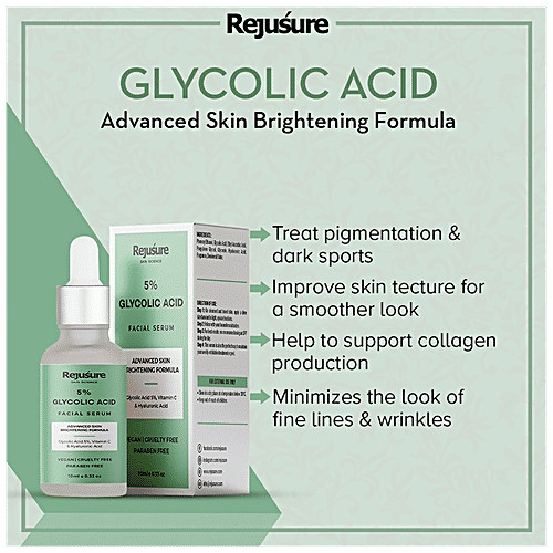 Buy Rejusure 5 Glycolic Acid Face Serum Advanced Skin Brightening
