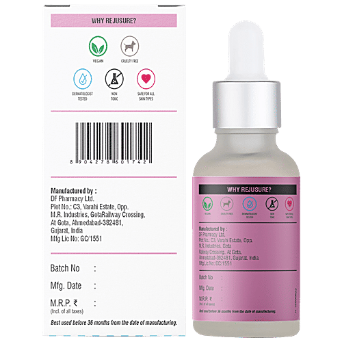 Rejusure Polyglutamic Acid Face Serum - Targets Dehydrated Skin & Helps Maintain Skin, 10 ml  