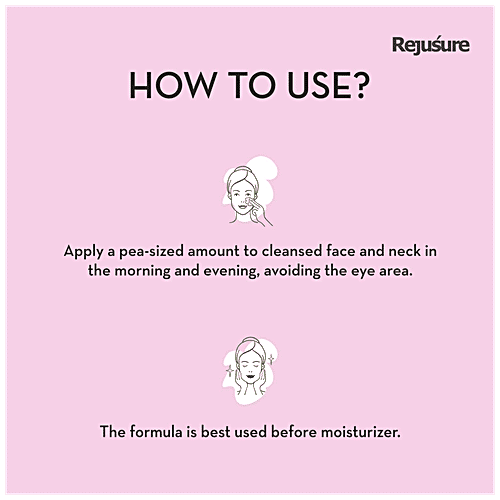 Rejusure Polyglutamic Acid Face Serum - Targets Dehydrated Skin & Helps Maintain Skin, 10 ml  