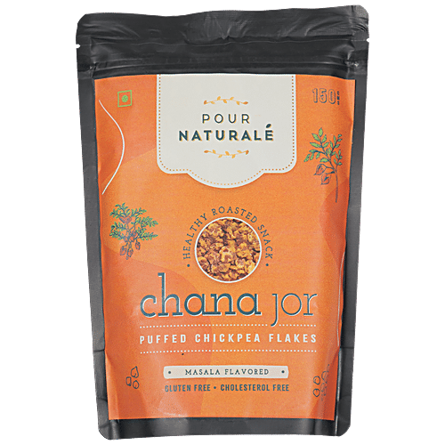 Pour Naturale Chana Jor Healthy Roasted Snack - Masala Flavour, Gluten Free, 150 g  
