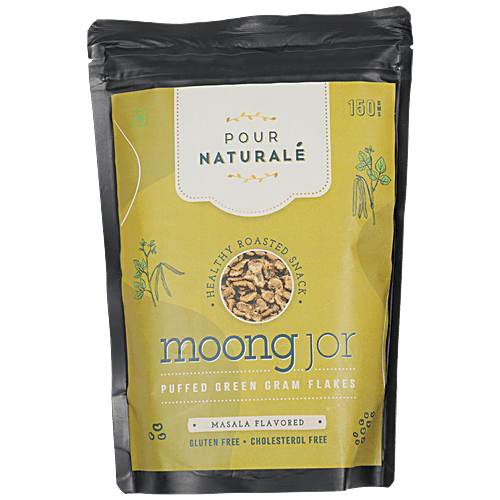 Pour Naturale Moong Jor Healthy Roasted Snack - Masala Flavour, Gluten Free, 150 g  