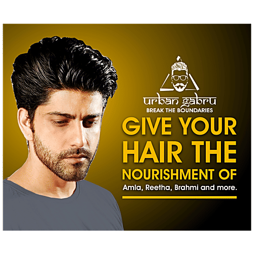 urban gabru Ayurvedic Jadibuti Hair Shampoo - With Amla, Reetha, For Regrowth, Strengthening, 200 ml