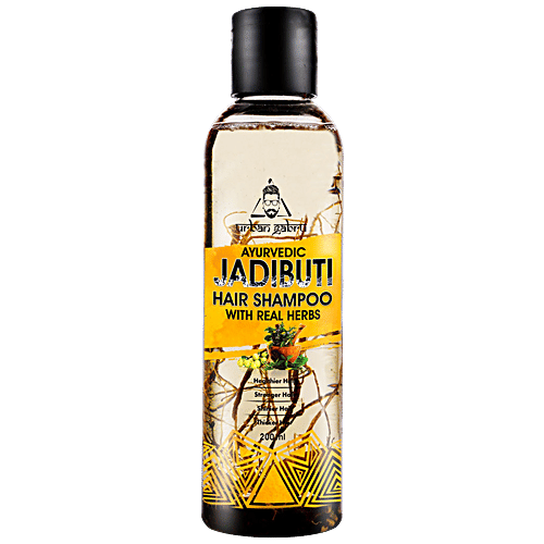 urban gabru Ayurvedic Jadibuti Hair Shampoo - With Amla, Reetha, For Regrowth, Strengthening, 200 ml