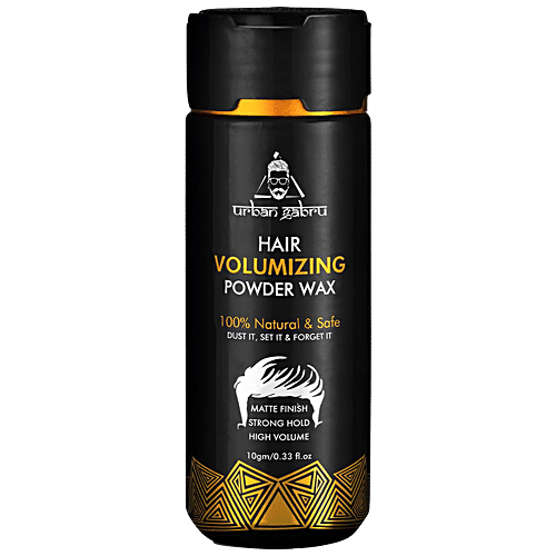 urban gabru Hair Volumizing Powder Wax - For Men, Matte Finish, 24 Hours Strong Hold, 10 g  