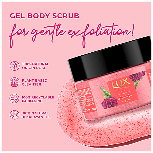 Buy Lux Gel Body Scrub Rose & Aloevera, Essence Of Himalayas Online