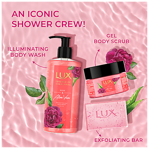Buy Lux Gel Body Scrub Rose & Aloevera, Essence Of Himalayas Online at Best Price of Rs 395