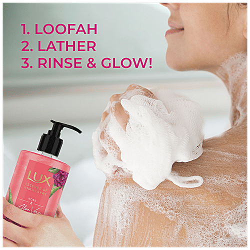 Buy Lux Brightening Body Wash Rose & Aloe Vera, For Soft & Smooth