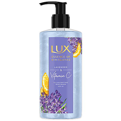 Lux Illuminating Body Wash - Lavender & Vitamin C, For Soft & Smooth Skin, 400 ml  
