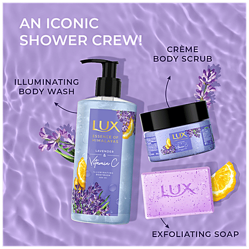Lux Illuminating Body Wash - Lavender & Vitamin C, For Soft & Smooth Skin, 400 ml  