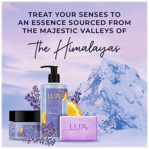 Buy Lux Exfoliating Soap Bar Lavender & Vitamin C, For Soft & Smooth