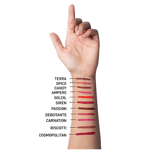 MyGlamm Perfect Curves Matte Lip Crayon - Ultra Smooth, Hydrating, 3.7 g Bourbon Candy 