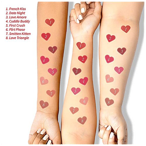 MyGlamm Treasure IT Suede Matte Lipstick - With Vitamin E, Long-Wear Formula, 4.2 g Love Triangle 