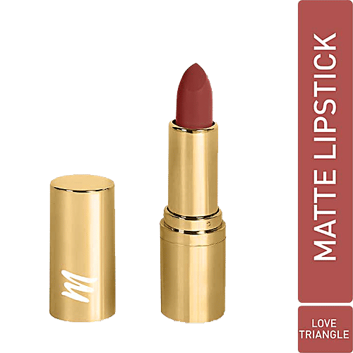 MyGlamm Treasure IT Suede Matte Lipstick - With Vitamin E, Long-Wear Formula, 4.2 g Love Triangle 
