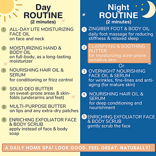 Parama Naturals Clarifying Face & Soothing Body Butter - With Neem For Sensitive Itchy Skin, 31 g  
