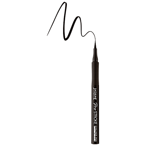 Jaquline USA Pro Stroke Eyeliner Pen - All Black, Intense Pigmentation, 1 ml  