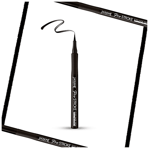 Jaquline USA Pro Stroke Eyeliner Pen - All Black, Intense Pigmentation, 1 ml  