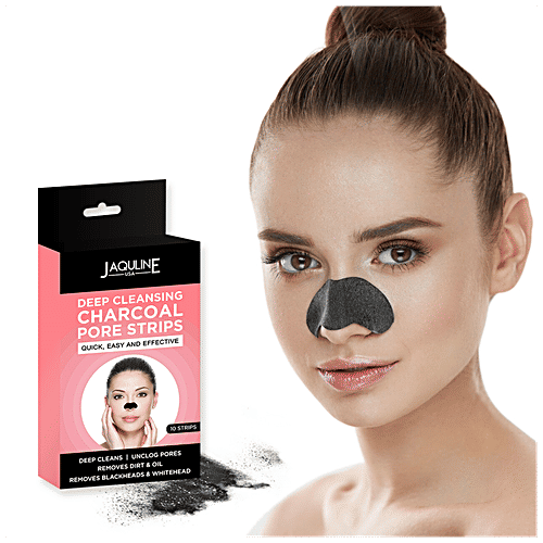 Buy Jaquline USA Deep Cleansing Charcoal Pore Strips Online at Best