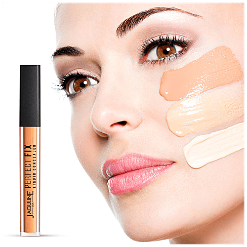 Jaquline USA Perfect Fix Liquid Concealer - Lightweight, Waterproof, 4 ml Warm Sand 03 