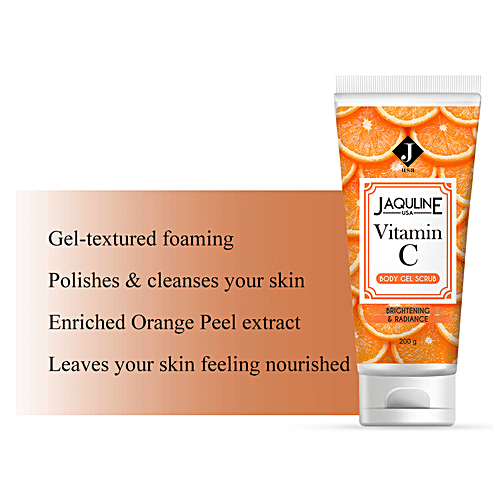Buy Jaquline USA Vitamin C Body Gel Scrub For Brightening & Radiance