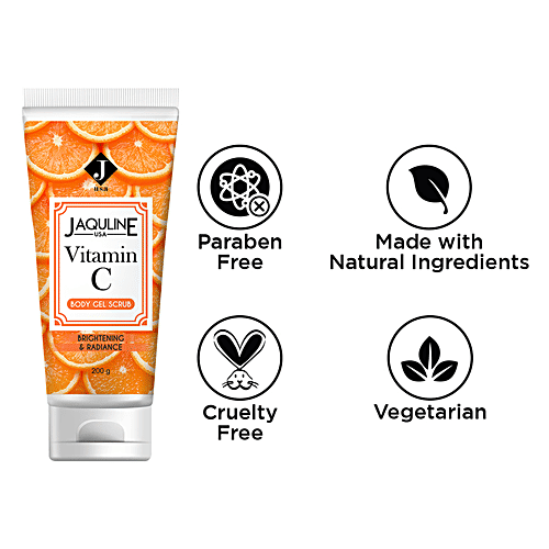 Buy Jaquline USA Vitamin C Body Gel Scrub For Brightening & Radiance