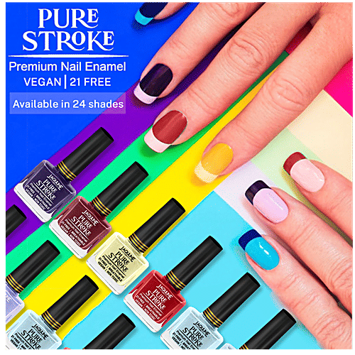 Jaquline USA Pure Stroke Nail Enamel - Breathable, Non-Toxic, 10 ml Noble 