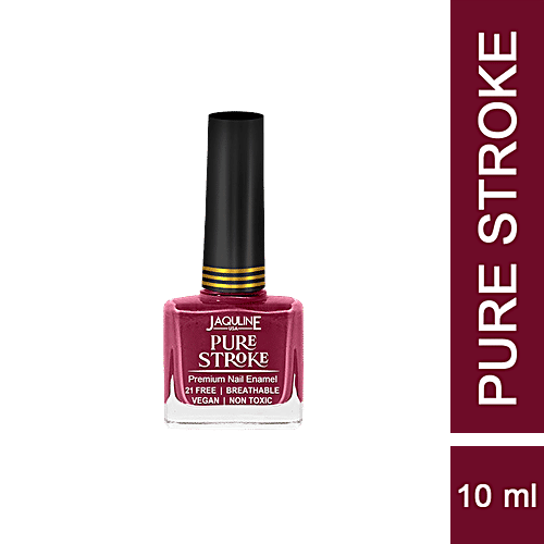 Jaquline USA Pure Stroke Nail Enamel - Breathable, Non-Toxic, 10 ml Noble 
