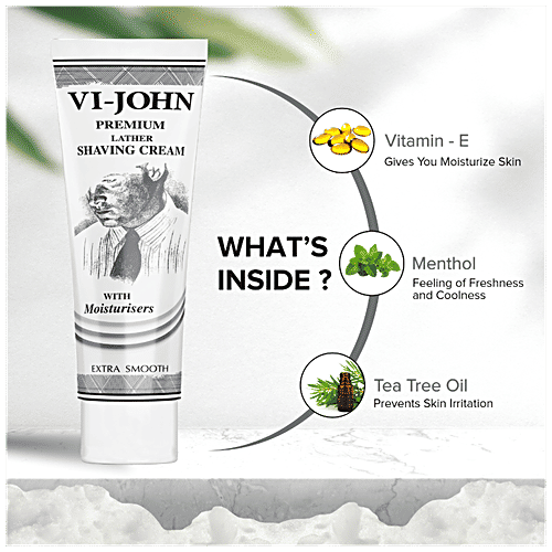 Buy VIJOHN Premium Lather Shaving Cream With Moisturisers, Extra