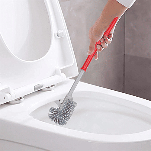 Buy Liao Toilet Brush With Round Holder Durable Online at Best Price