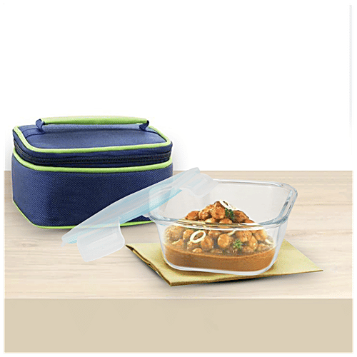 Buy BB Home Borosilicate Glass Square Container With Lid Microwave