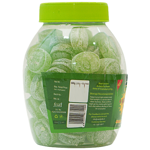 CandyVille Froot Fab Flavoured Candy - Kachcha Mango, Refreshing Taste, 300 g Jar