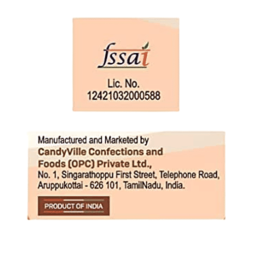 CandyVille Froot Fab Flavoured Candy - Blueberry, Refreshing Taste, 300 g Jar 