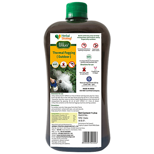 Buy Herbal Strategi Just Spray Thermal Fogging For Outdoor Use, Keeps
