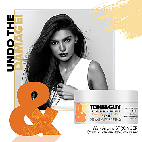 Toni&Guy Toni & Guy Damage Repair Hair Mask, Intense Nourishing & Repair Formula, 200ml, 200 ml  