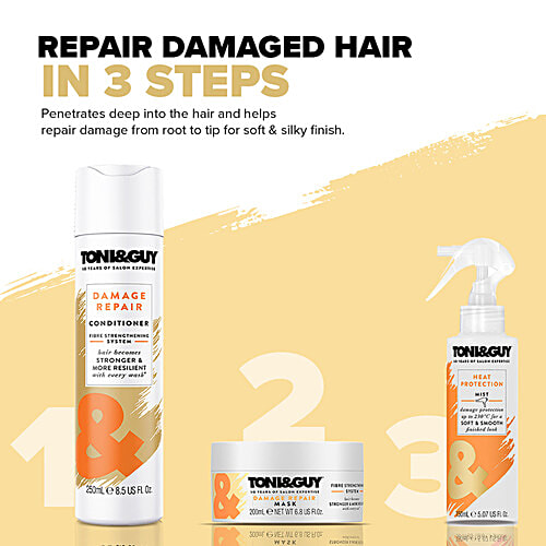 Toni&Guy Toni & Guy Damage Repair Hair Mask, Intense Nourishing & Repair Formula, 200ml, 200 ml  