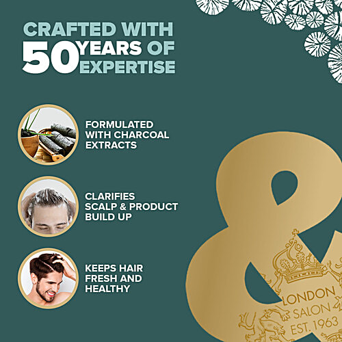 Toni&Guy Toni & Guy Men Deep Clean Shampoo, Detoxifies & Removes Excess Oil & Buildup, 250ml, 250 ml  