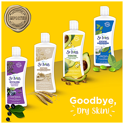 St.Ives Hydrating Body Lotion - Vitamin E & Avocado, 100% Natural Moisturiser, 200 ml  