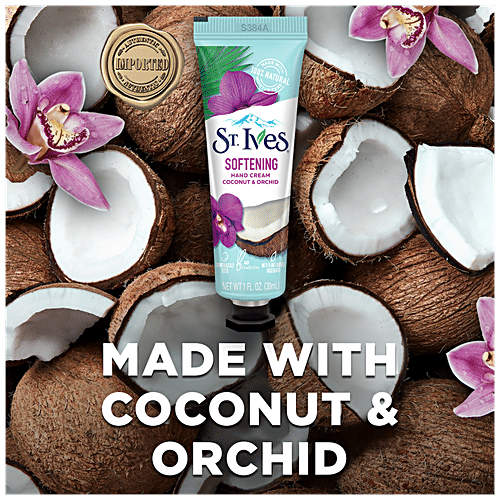 St.Ives Softening Hand Cream - Coconut & Orchid, Cruelty Free, 30 ml