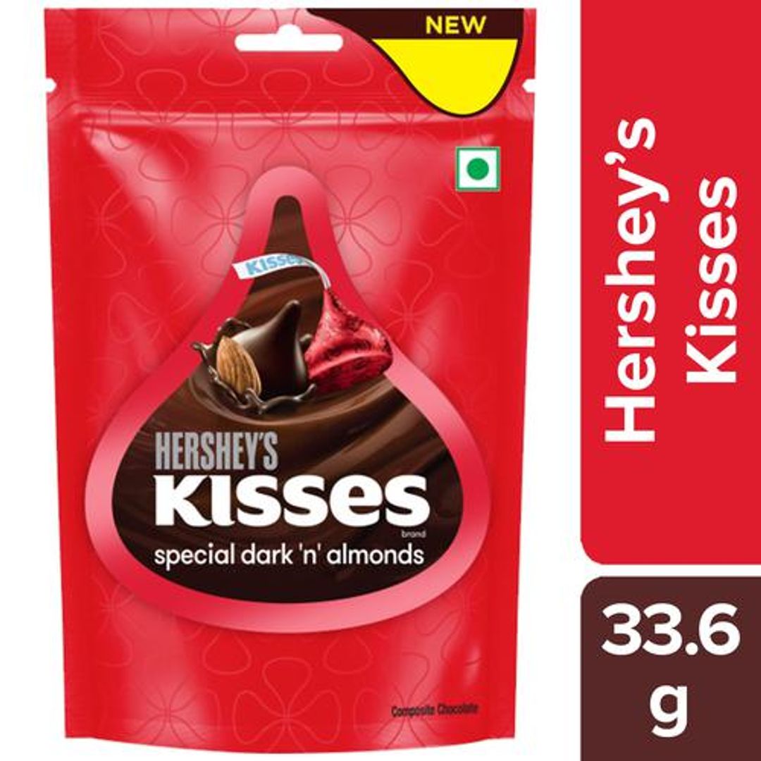 Hersheys  Kisses Special Dark 'N' Almonds Chocolate, 33.6 g 