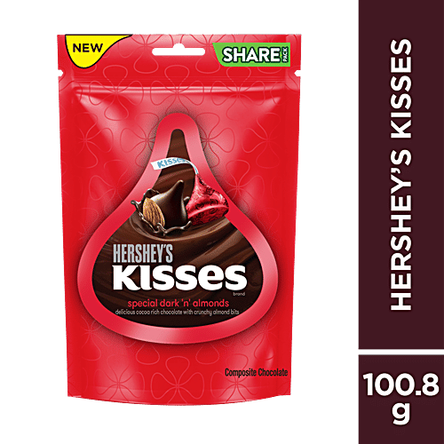 Buy Hersheys Kisses Special Dark N Almonds Chocolate Rich Flavour Online at Best Price of Rs